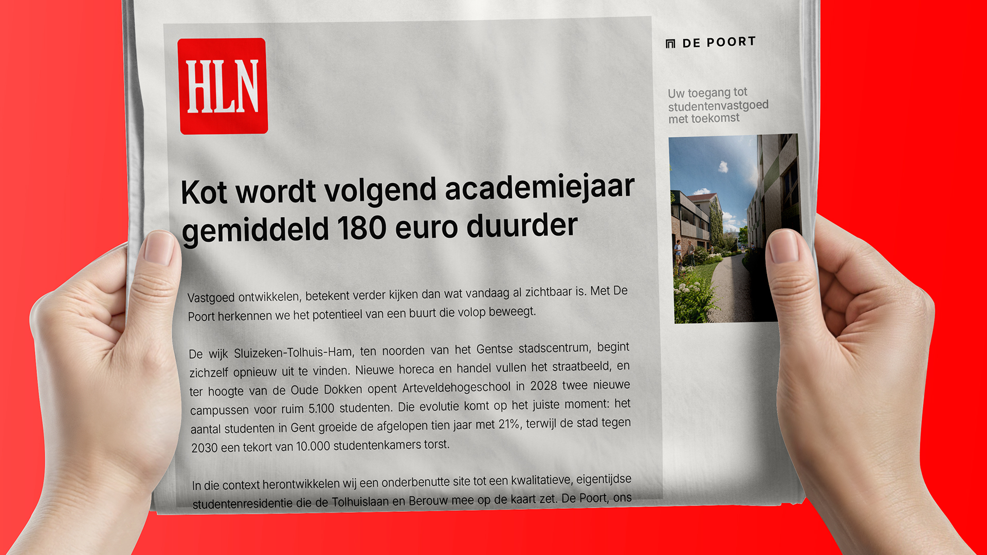 HLN over de stijgende kotprijzen
